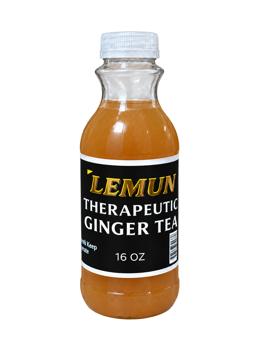 Therapeutic Ginger Tea, Lemun 16 oz bottle